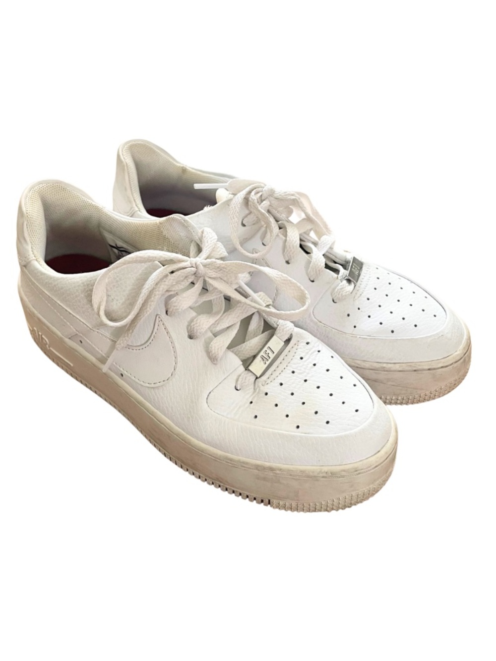 Nike Air Force 1 Low Triple Leather Sneakers Women 8 #0045